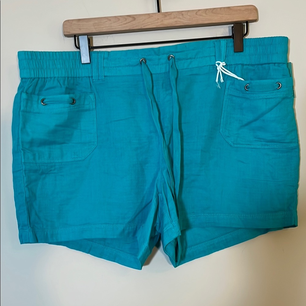 NWT Maurice’s Teal Drawstring Shorts Size XL